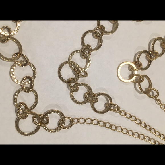 Layering style 3 in 1 gold necklace by Bonni J - Picture 5 of 6